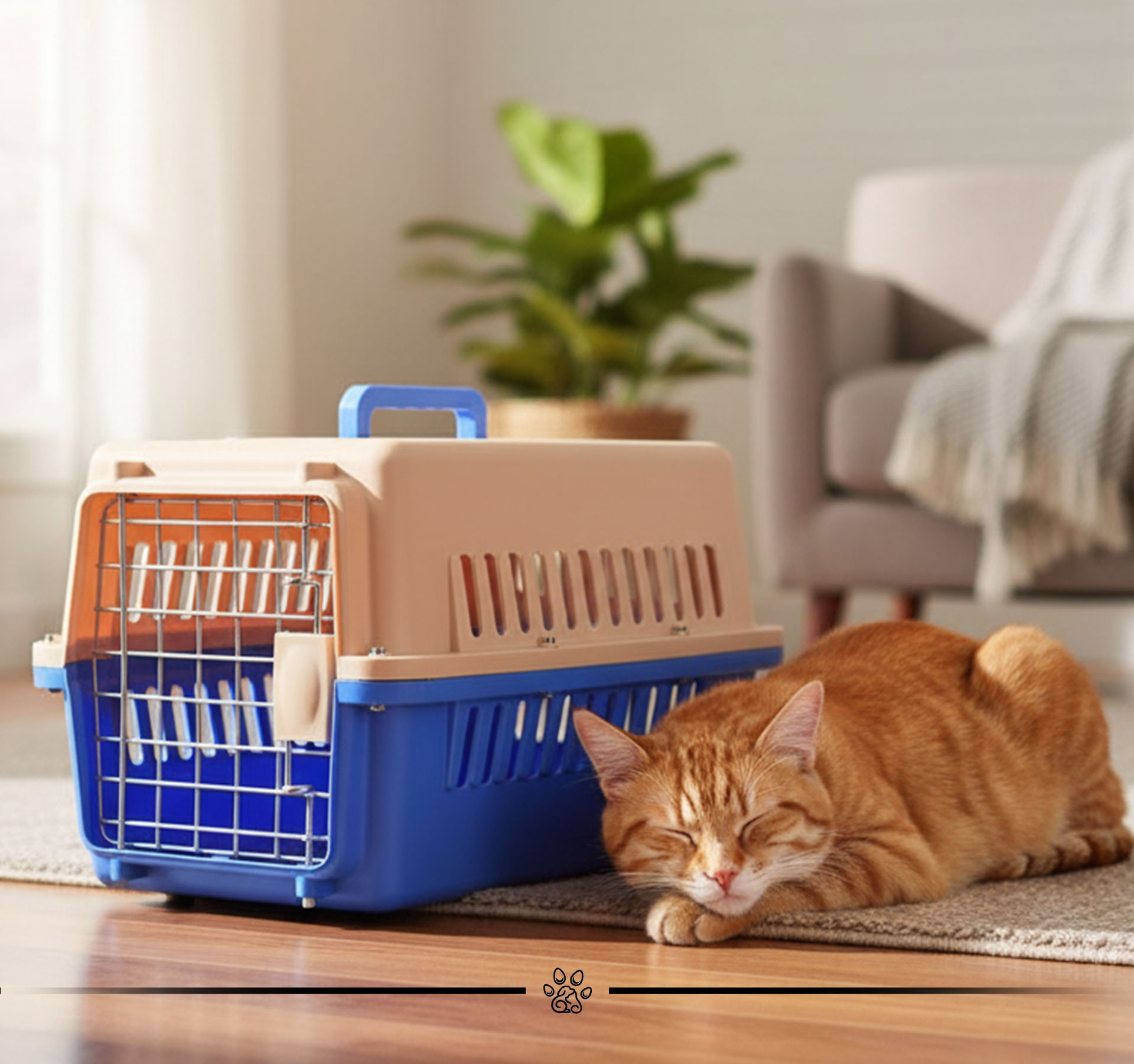 Premium Travel Pet Carrier – Pink and Blue - Image 2