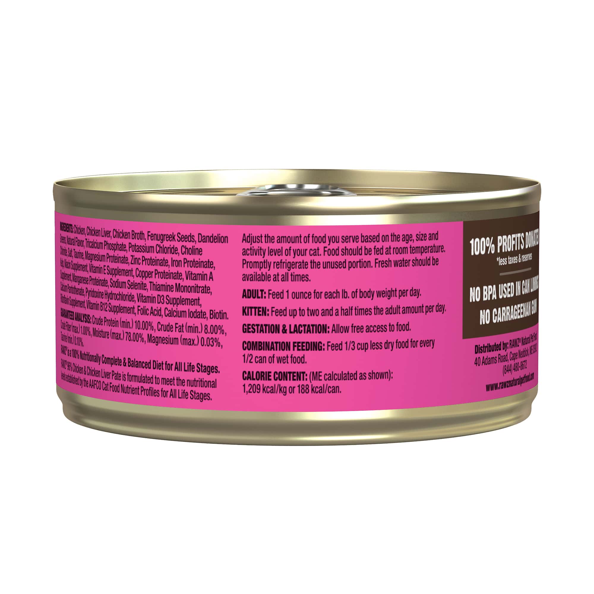 RAWZ 96% CHICKEN & CHICKEN LIVER PATE CAT FOOD - Image 4