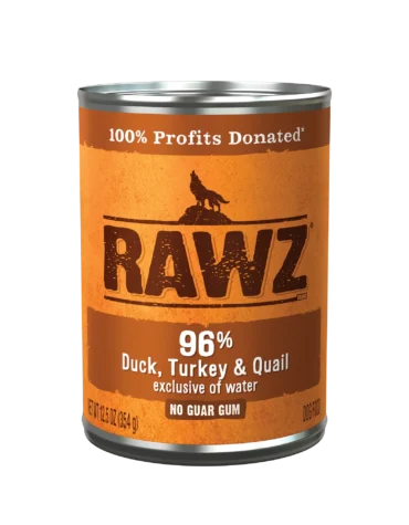 RAWZ 96% DUCK, TURKEY & QUAIL DOG FOOD