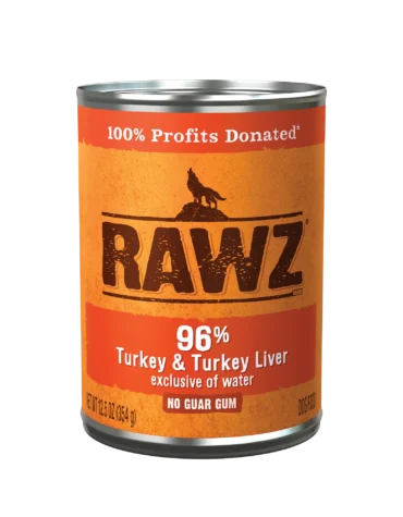 RAWZ 96% TURKEY & TURKEY LIVER DOG FOOD