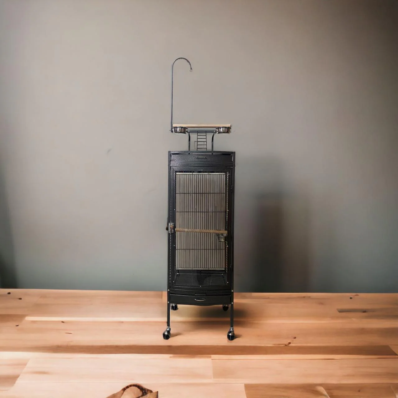 Bird cage with clear Acrylic front 60X63.5X155 (CM)