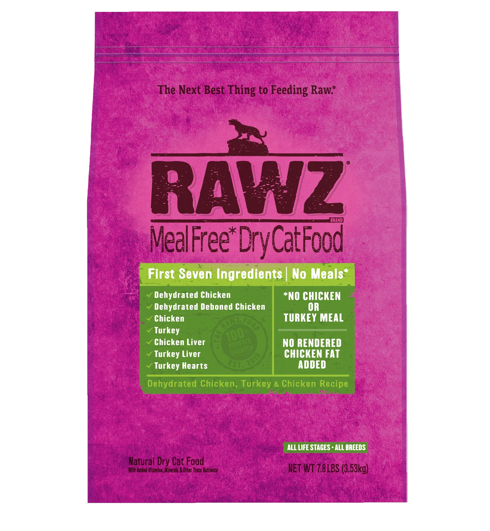 RAWZ DEHYDRATED CHICKEN, TURKEY & CHICKEN CAT FOOD RECIPE
