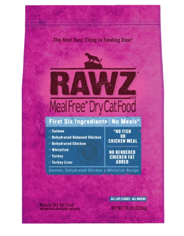 RAWZ SALMON, DEHYDRATED CHICKEN & WHITEFISH CAT FOOD RECIPE