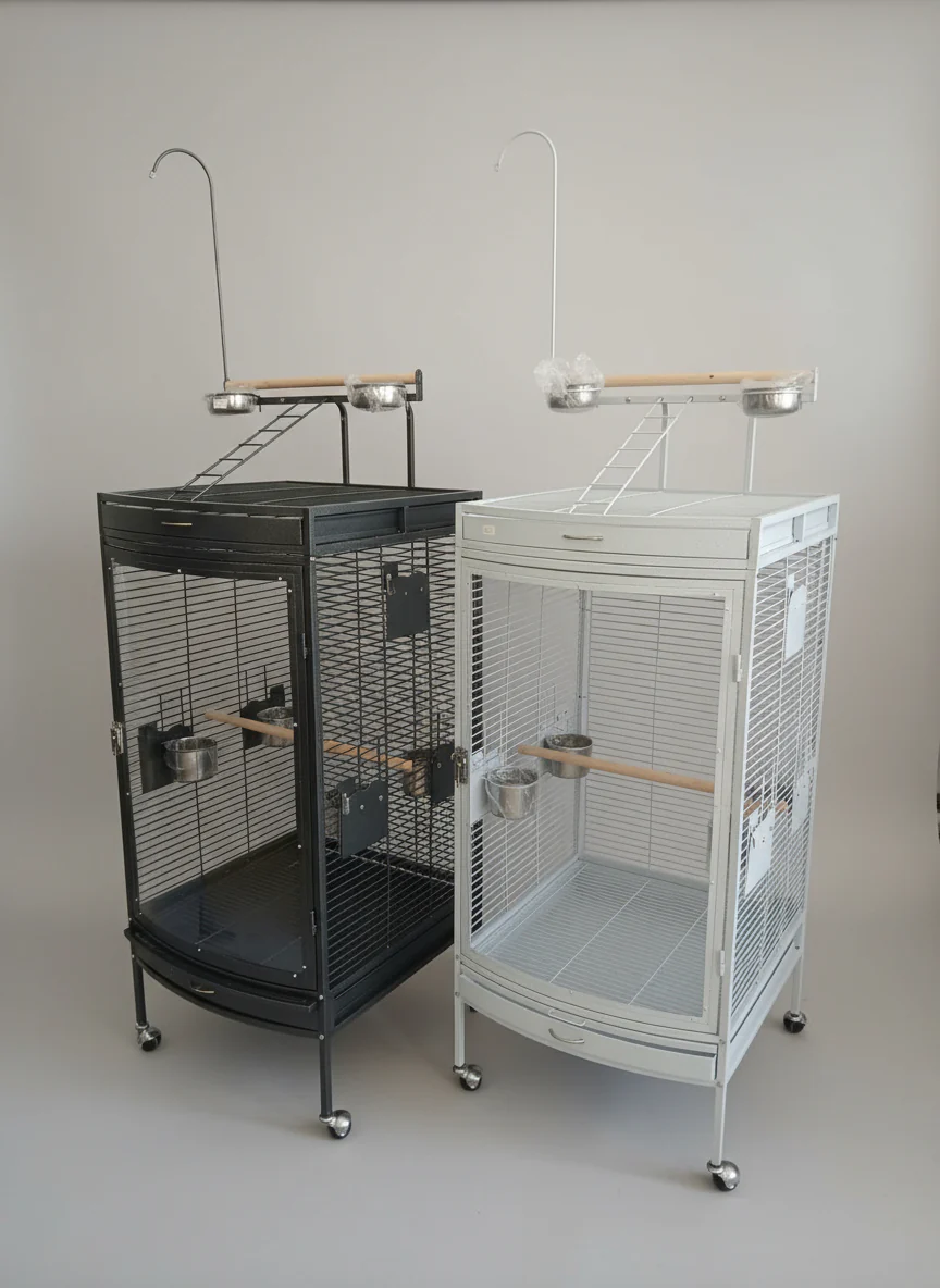 Bird cage with clear Acrylic front 60X63.5X155 (CM) - Image 7
